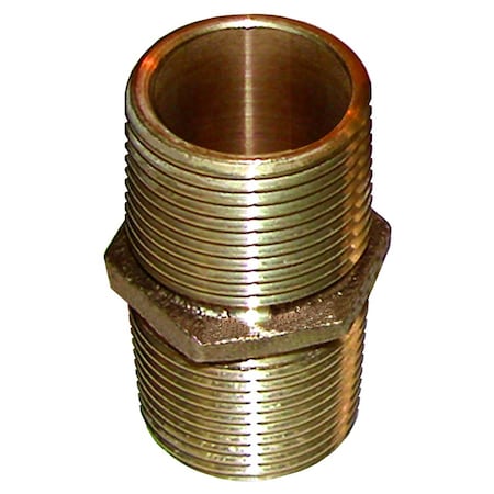 Bronze Pipe Nipple - 1-1/4 NPT